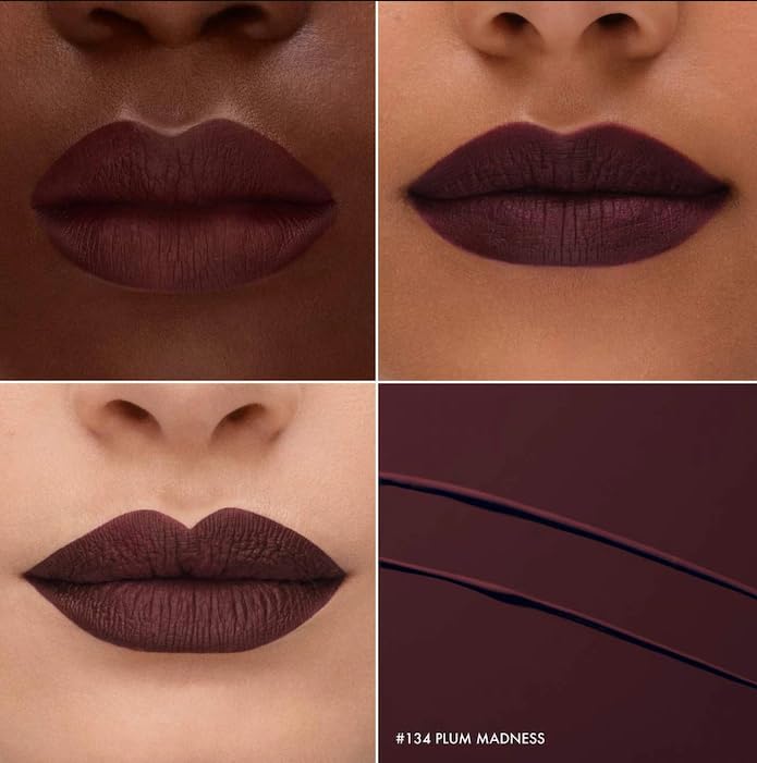 SEPHORA Collection Cream Lip Stain - 134 Plum Madness (matte deep plum brown) 0.16 oz. / 5 mL
