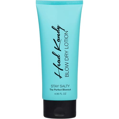 Head Kandy Stay Salty Volumizing Blow Dry Lotion |The Perfect Blowout | Anti-Frizz Heat Protectant For Hair | Anti-Humidity Hair Product | 4.95oz