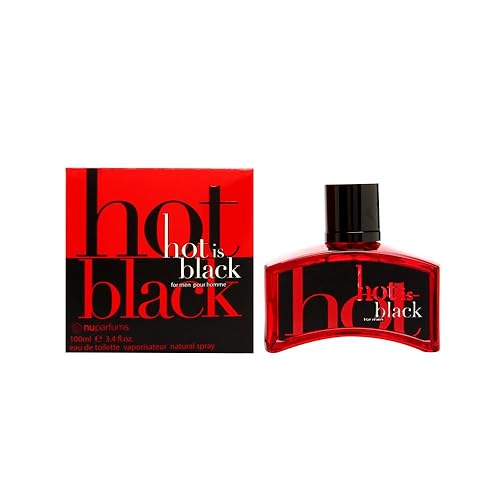 YVES SAINT LAURENT Nu Parfums Hot is Black Eau de Toilette Spray for Men, 3.4 Ounce