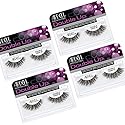 Ardell Double Up False Eyelashes - Double Demi Wispies Strip Lashes, Wispy Dramatic Look, Reusable Fake Lashes for Women, 4 Pairs