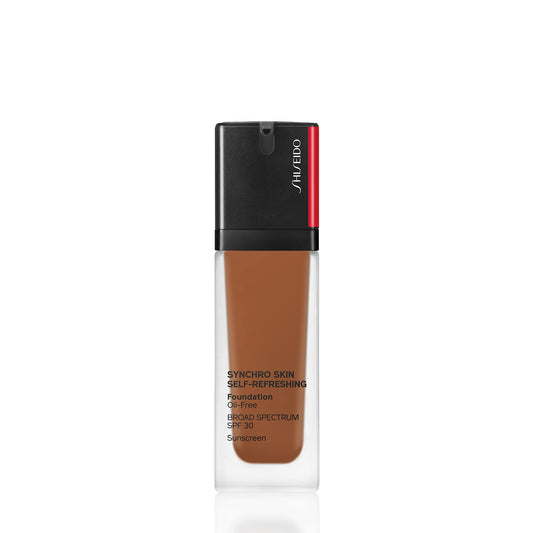Shiseido Synchro Skin Self-Refreshing Foundation SPF 30, 530 Henna - Medium, Buildable Coverage + 24-Hour Wear - Waterproof & Transfer Resistant - Non-Comedogenic