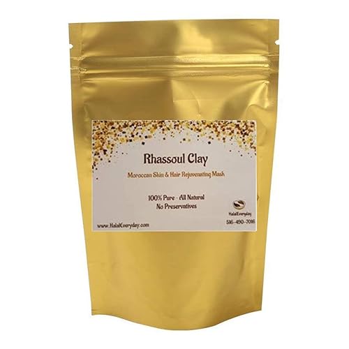 Rhassoul Clay (Ghassoul Clay) 1/2 Lb - Detoxifying and Rejuvenating clay - Moroccan Lava clay - Great for hair - DIY natural facial - Great for making