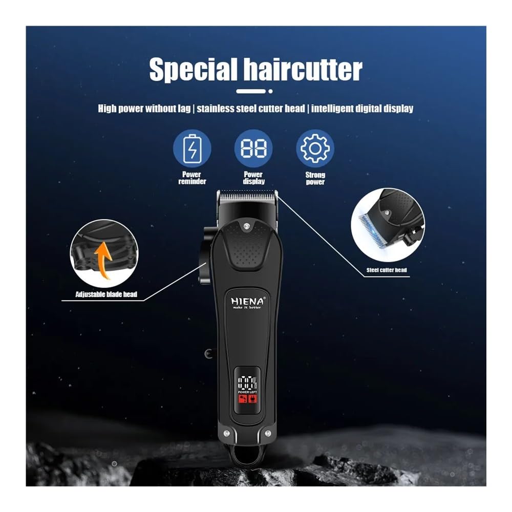 EWKYLSEM Hair Trimmer New Professional Cutting Machine Electric Shaver Trimmers with LCD Display Men's Clipper(Green) Beauty and Personal Care EWKYLSEM