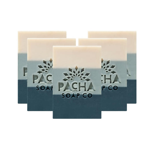 Pacha Soap Co. Bar Soap - Salt & Moss Scent, Handcrafted, Hydrating & Moisturizing Natural Soap with Soothing Essential Oils, Premium Face, Hand Beauty & Personal Care Pacha Soap Co