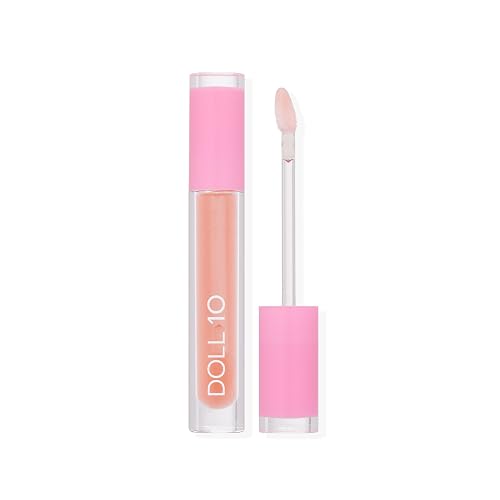 DOLL 10 - Plumping Lip Oil with Arnica and Peptides (Peach Bellini, 0.11 fl oz)