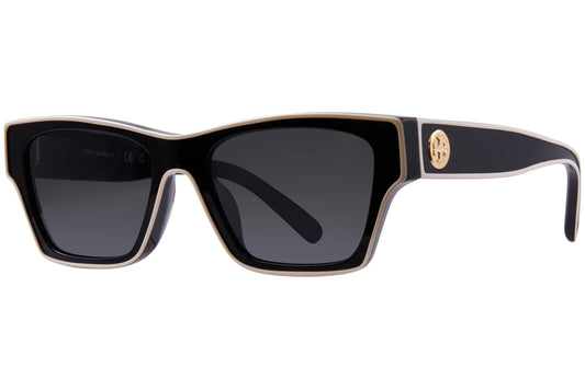 Tory Burch Sunglasses TY 7207 U 200487 Black/Ivory Dark Grey