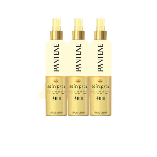 Pantene Hairspray, Non-Aerosol, Extra Strong Hold 3 8.5 fz (Pack of 3)