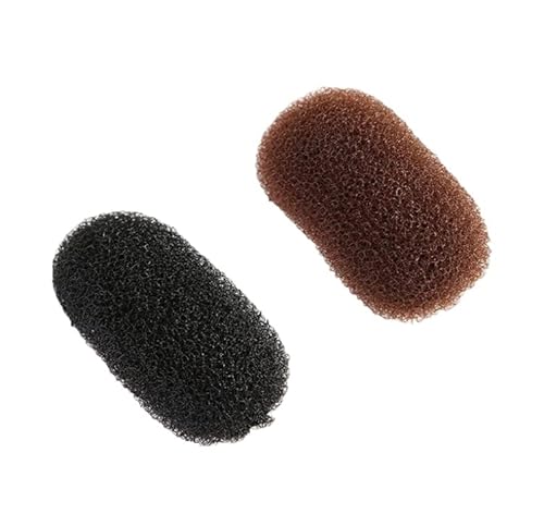 Duehut Hair Clip Inserts, 2PCS Charming Hair Style Tool Hair Pads Hair Clip, Bump It Up Volume Inserts for Women Lady Girls (Black and Brown)
