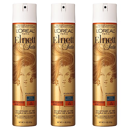 L'Oréal Paris Elnett Satin Extra Strong Hold Hairspray - UV Filter, 3 Count