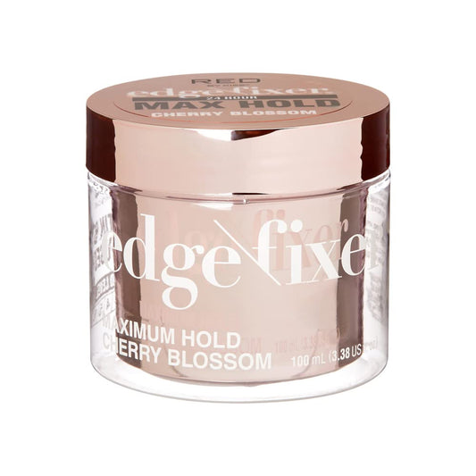 Red by Kiss Edge Fixer Hair Shine Gel, 24 Hour Max Hold, Non-Flaking, Biotin B7 Infused, Natural Styling, Professional Edge Control Wax, Perfect