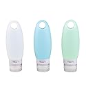 Coghlan's Travel Bottles - 3 Pack, Refillable, Leakproof, BPA-Free, Compact Silicone Containers for Toiletries, TSA-Approved for Carry-On, Portable…