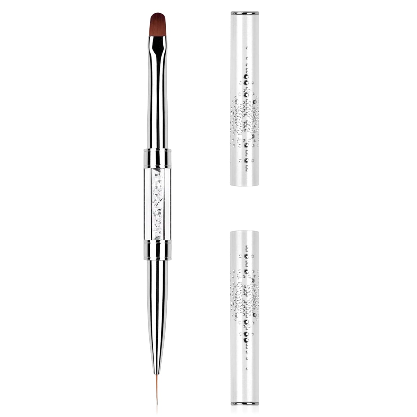 1Pcs Dual Ended Hard Gel Nail Brushes for Builder Gel&Polygel,Salon-Grade Nail Art Design Tools,Nail Brush Professional Nail Art(Rhinestone Handle) Beauty and Personal Care starfa lab