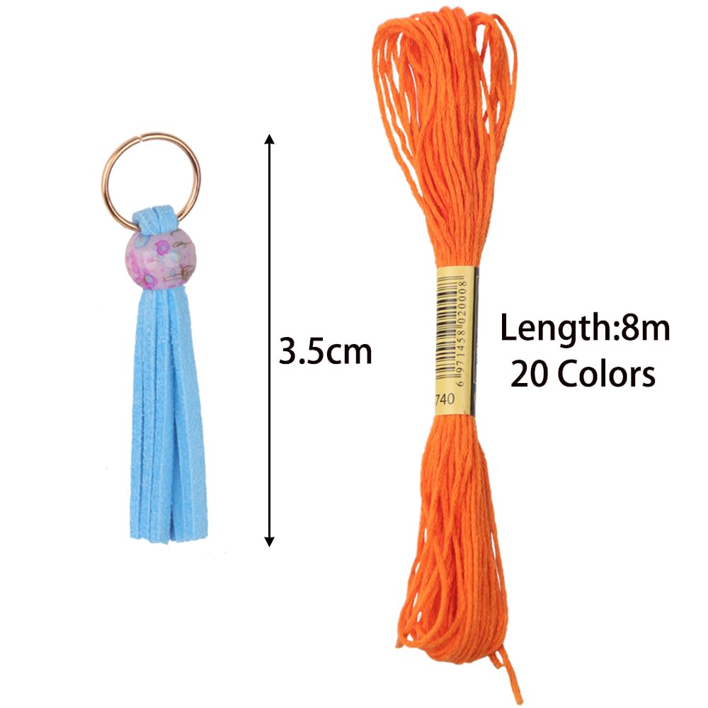 30 PCS Hair Accessories Set - 20 Colorful Hair String Threads, 10 Acrylic Leaf Charms for African Braids, Perfect for Black Women and Girls