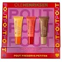 Ole Henriksen Pout Preserve Petites Lip Trio - Mini Peptide Lip Treatments in Citrus Sunshine, Strawberry Sorbet, and Crème Brûlée - 3 x 0.25 fl. oz