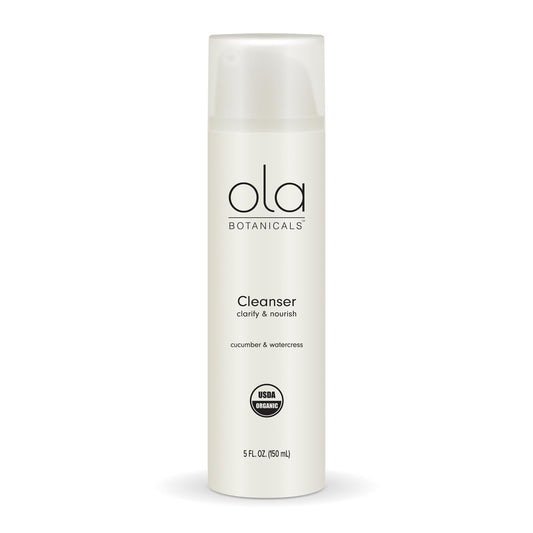 Ola Botanicals Organic Cleanser (5 Fl. Oz.), 1 Bottle, Clarify & Nourish Skin, Certified USDA Organic, Gluten Free, Soy Free, Dr. Mercola