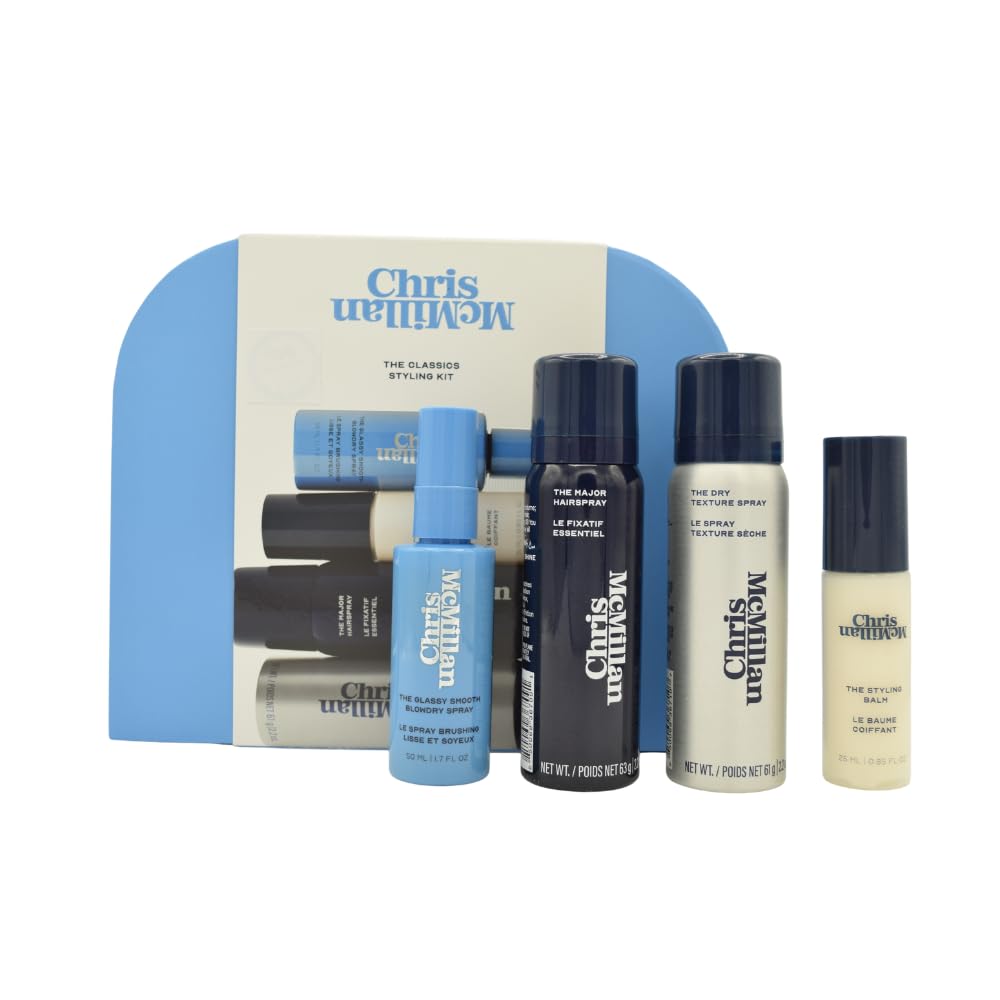Chris McMillan The Classics Styling Kit with HS3 Complex, Travel Size, Heat Protection