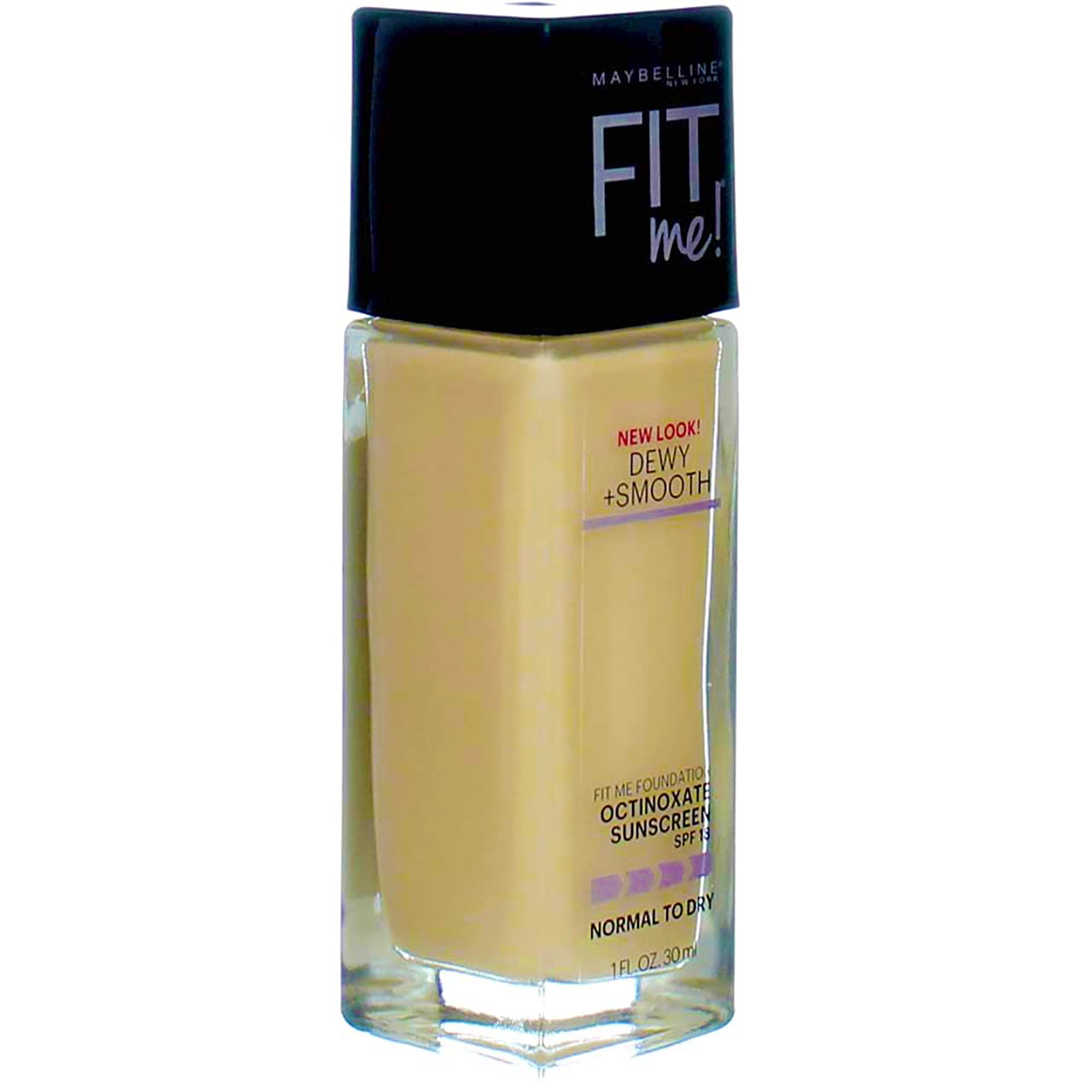 Maybelline Fit Me Dewy + Smooth Foundation, Porcelain, 1 fl. oz. (Packaging May Vary)
