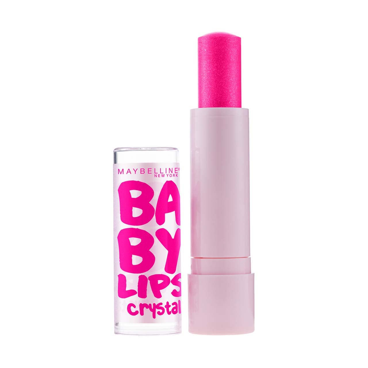 Maybelline New York Baby Lips Crystal Lip Balm, Pink Quartz [140] 0.15 oz (Pack of 3)