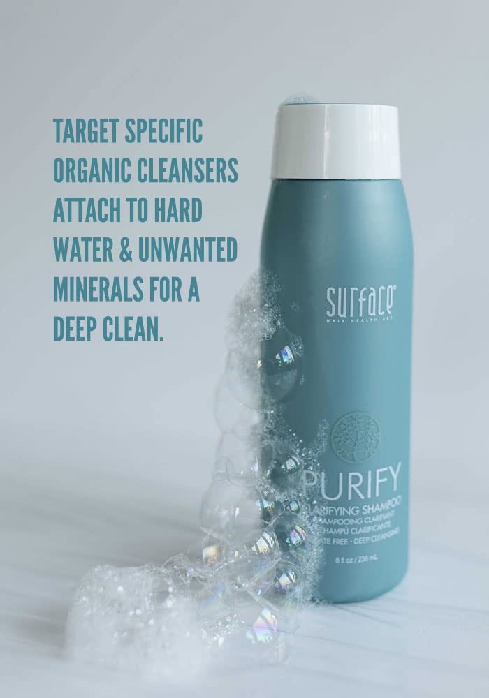 SURFACE Hair - Purify Clarifying Cleansing Shampoo - Clarify, Deep Cleanse, Sulfate Free - 8 fl oz