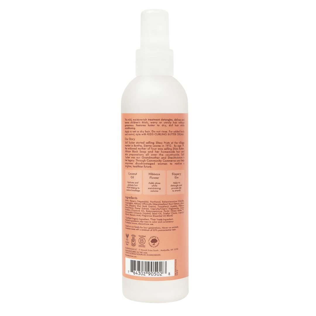 Shea Moisture Kids Detangler Coconut & Hibiscus 8 Ounce Pump (Pack of 2)