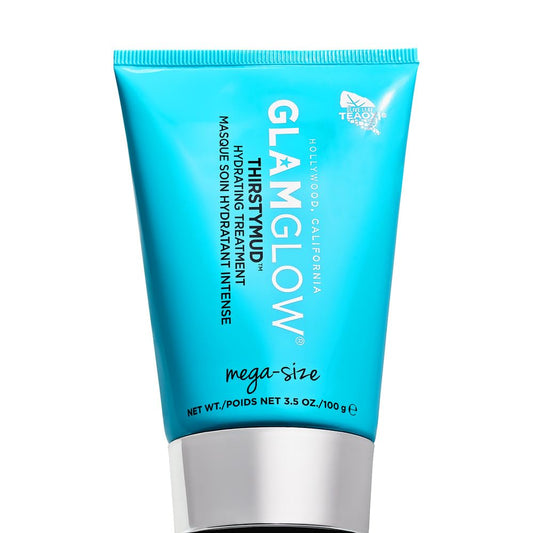 Glamglow THIRSTYMUD Hydrating Treatment Face Mask | Strengthens Skin Barrier, 24H Hydration + Soothes Skin with Hyaluronic Acid, 3.5 Ounce