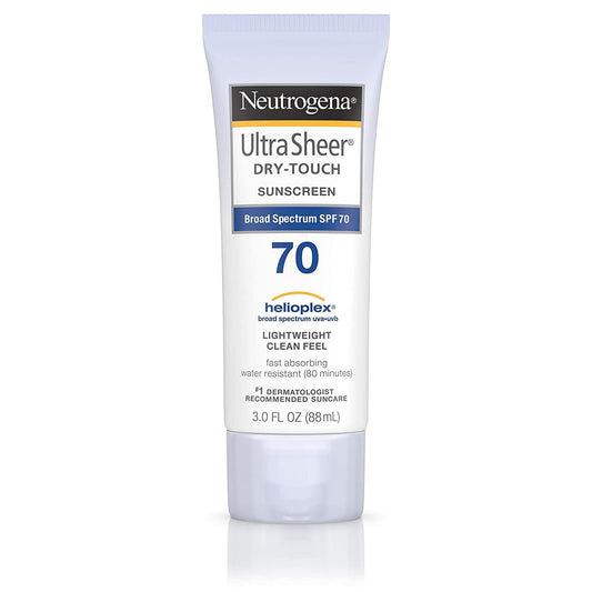 Neutrogena Ultra Sheer Dry Touch Sunscreen SPF 70, 3 Fluid Ounce