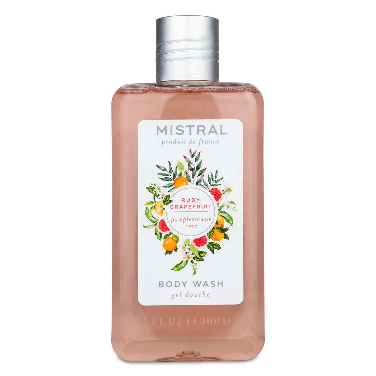 Mistral Ruby Grapefruit Body Wash, 10 fl oz, Natural Chamomile and Aloe, pH Balanced Beauty & Personal Care Mistral