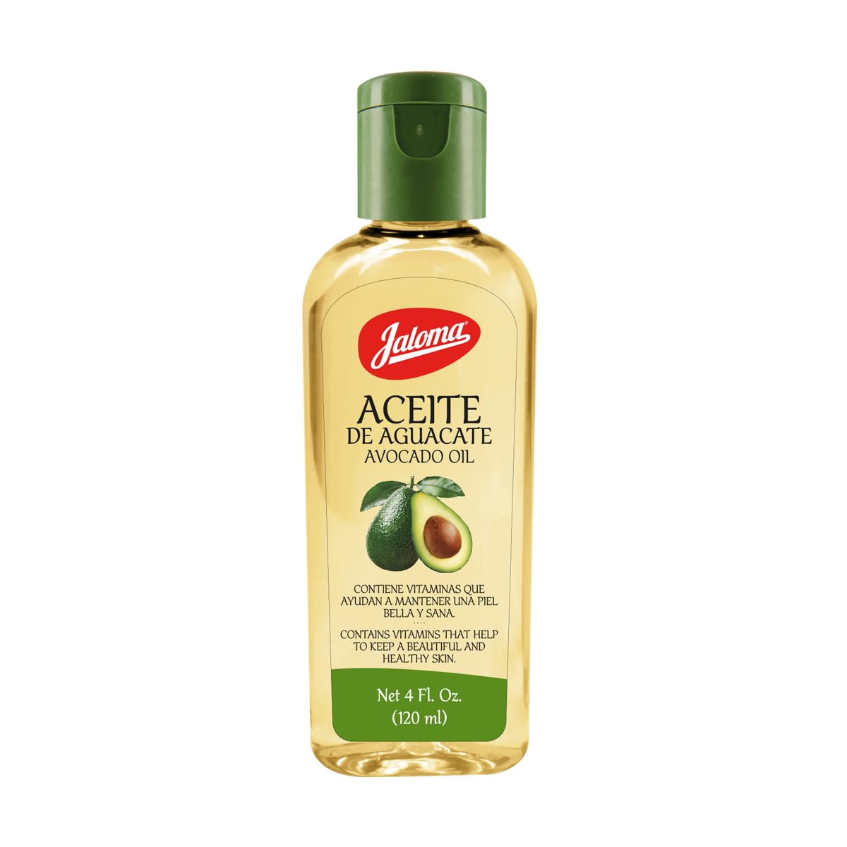 Jaloma Avocado OIl Enriched with Vitamins to Keep Skin Soft, Hydrated, and Healthy, 4 Fl Oz Bottle