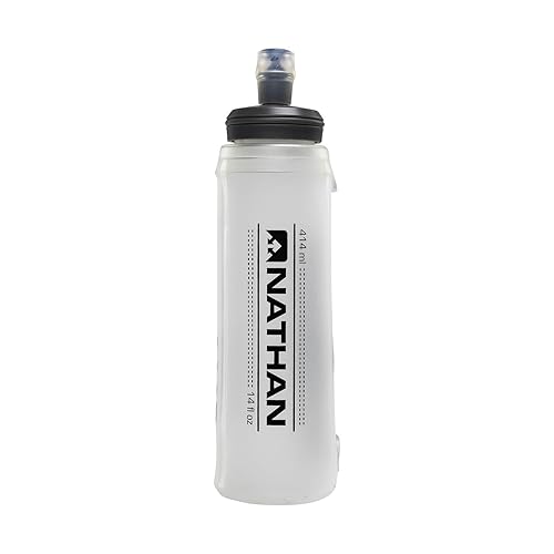 Nathan 14oz Soft Flask with Bite Top. Fits ALL Nathan Vests. Flexible Water Bottle