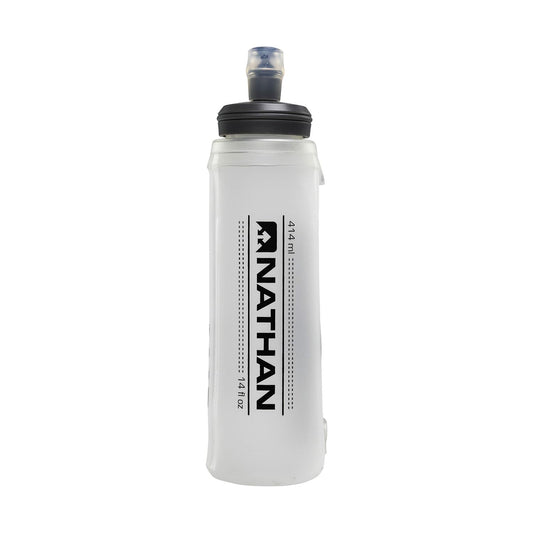 Nathan 14oz Soft Flask with Bite Top. Fits ALL Nathan Vests. Flexible Water Bottle