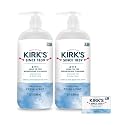 Kirk's Original Fresh 3-in-1 Nourishing Cleanser and Travel Bar Soap, Shampoo Body Wash Bubble Bath, Coconut Oil and Aloe Vera, Vegan Non-GMO, 32 Fl