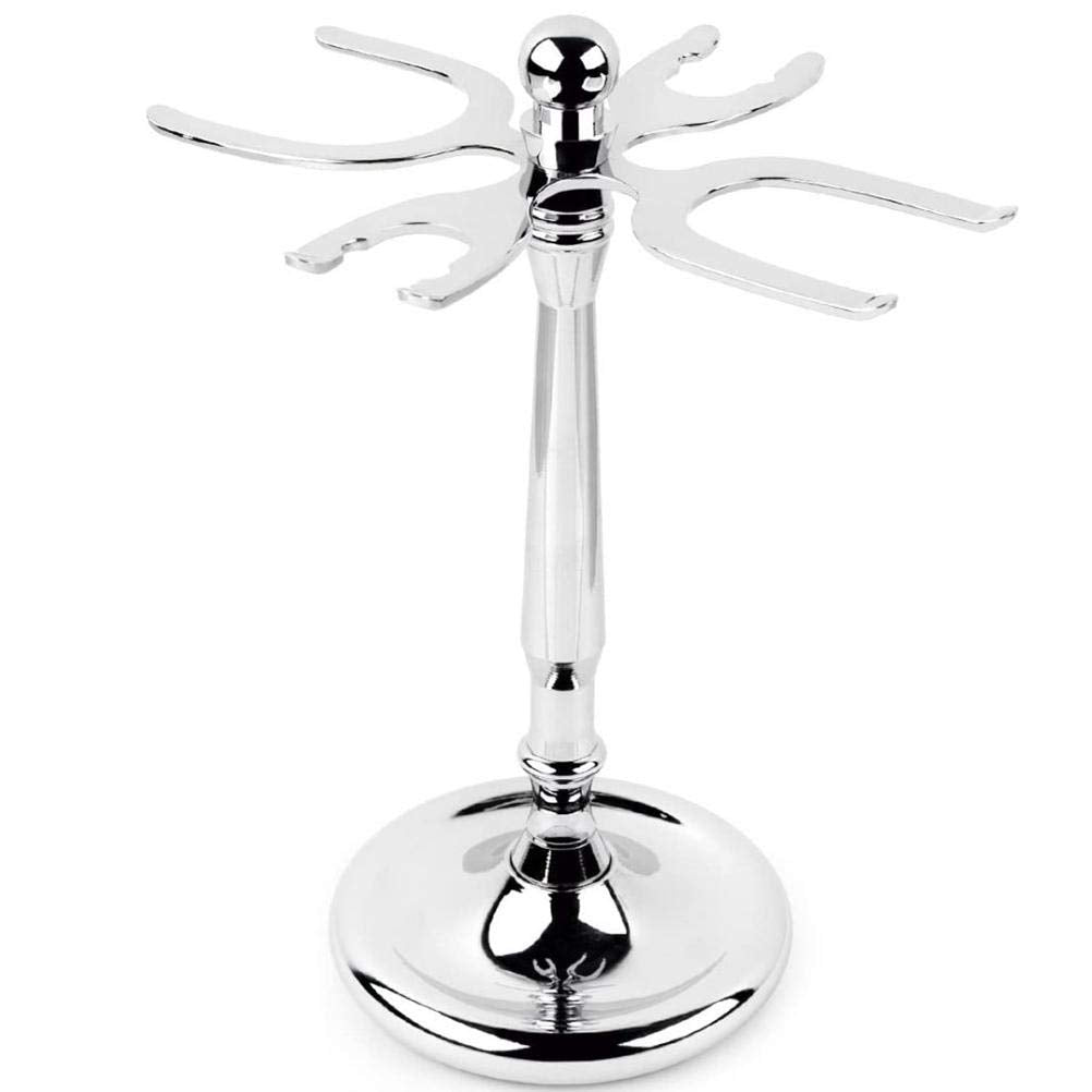 Mrisata 4 Prong s and Shave Brush Stand, Shaving Brush Holder Stand Tool, Shaving Accessories for Man, Holder, Holds 2 Double Safety s and 2 Shave Beauty and Personal Care Mrisata