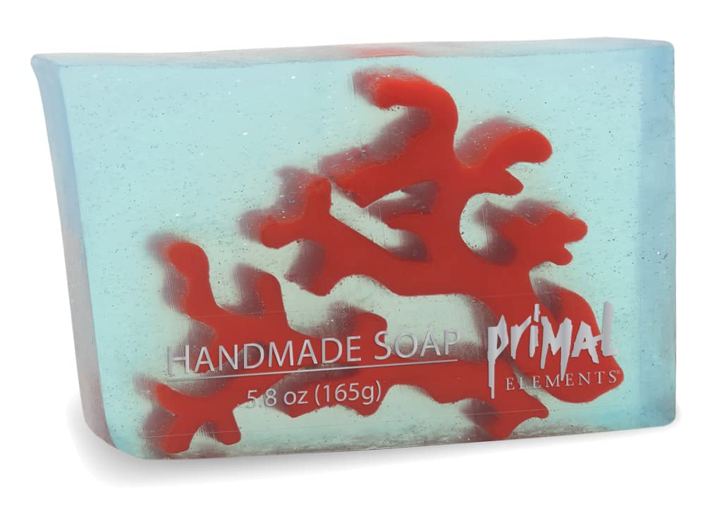 Primal Elements Red Coral Wrapped Bar Soap, 5.8 Ounce