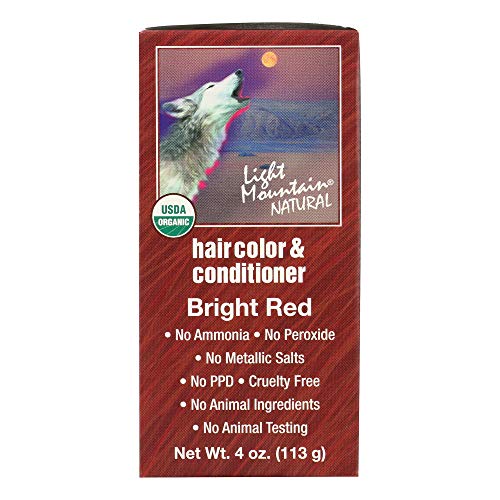 LIGHT MOUNTAIN 187013 Natural Hair Color 3 Piece -bright Red, 4 Ounce (Pack of 3)