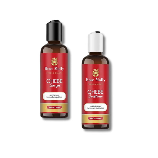 Rose Molly Chebe Shampoo and Conditioner Set, 3.5 fl oz Each