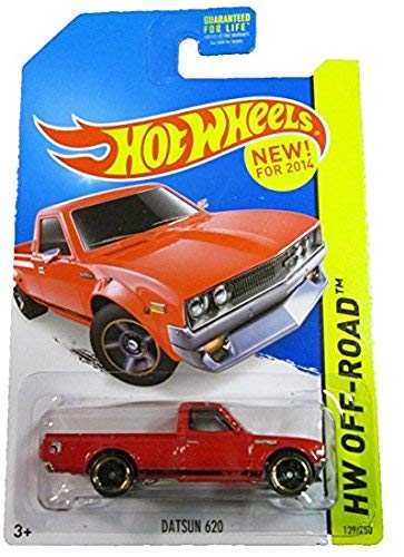 Hot Wheels Off Road, Red Datsun 620 Truck, 1:64 Scale, Kids (Unisex)
