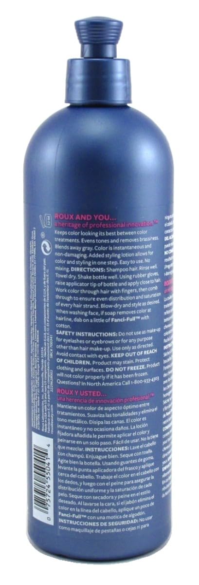 Roux Fanci-Full Rinse #41 True Steel 15.2 Ounce (449ml) (3 Pack)