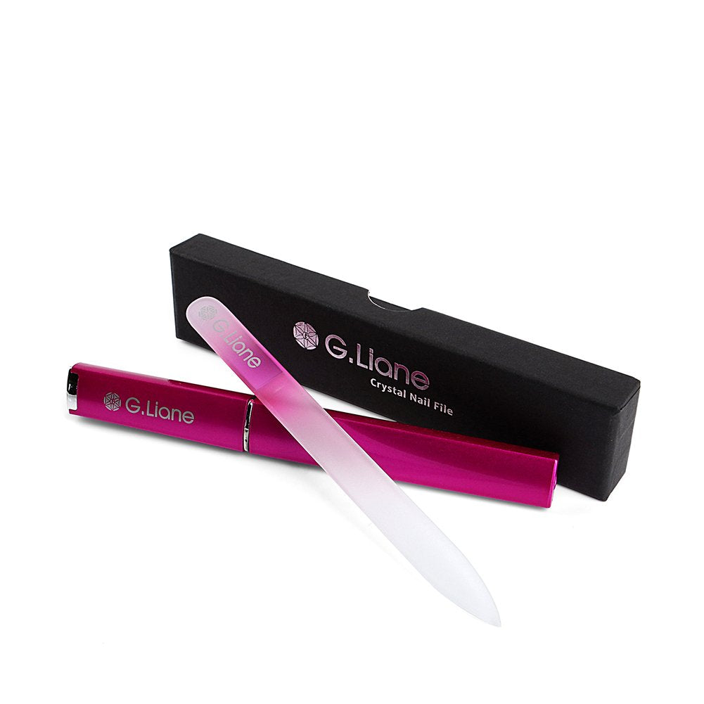 G.Liane Crystal Nail File Set-Professional Nail File Manicure Pedicure Kit for Natural Nails Acrylic Nails Gels Nails Manicure Tools for Home