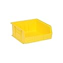 QUANTUM STORAGE SYSTEMS QUS235YL Ultra Stack & Hang Heavy Duty Part Organizer Yellow Bins 11" L x 11" W x 5" H 6 Pack