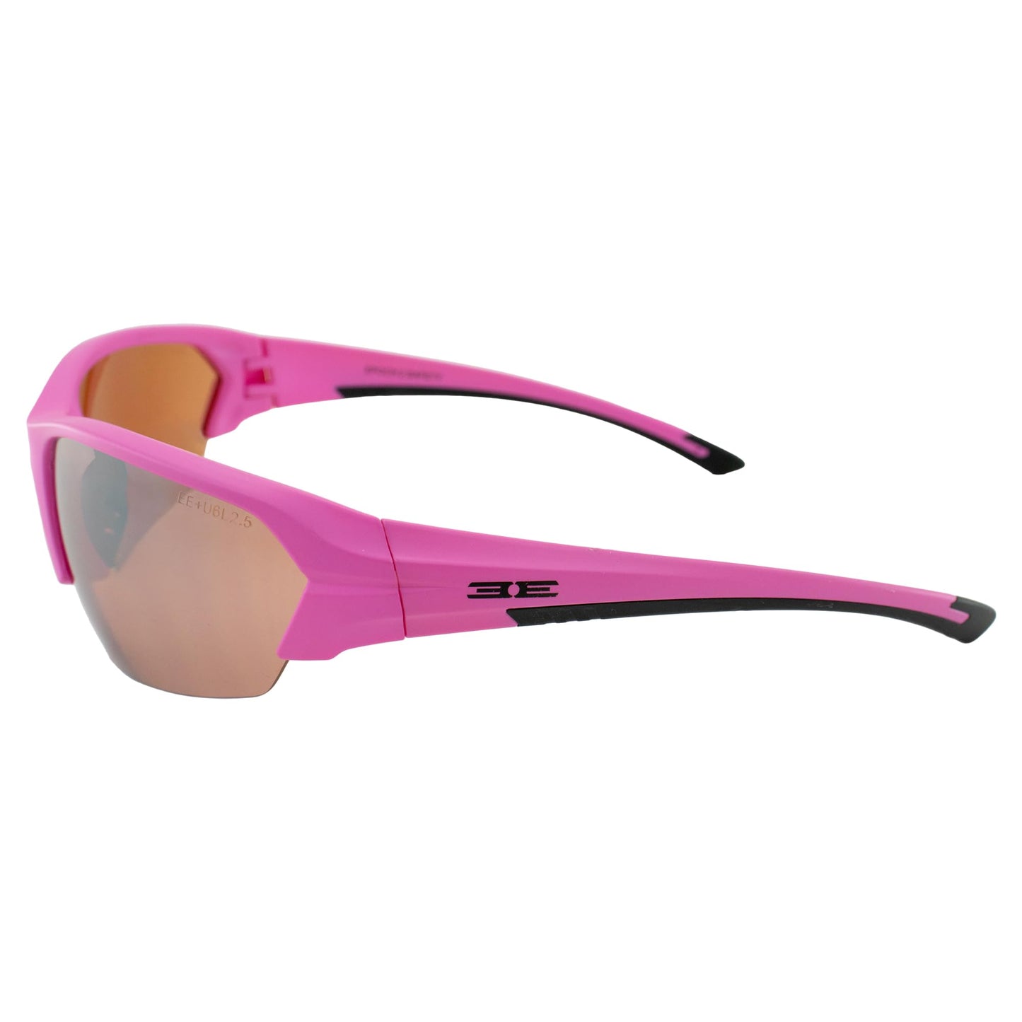 Epoch Eyewear Wake Golf Sunglasses for Women ANSI Z87.1 Pink Half-Frame w/Amber Lens