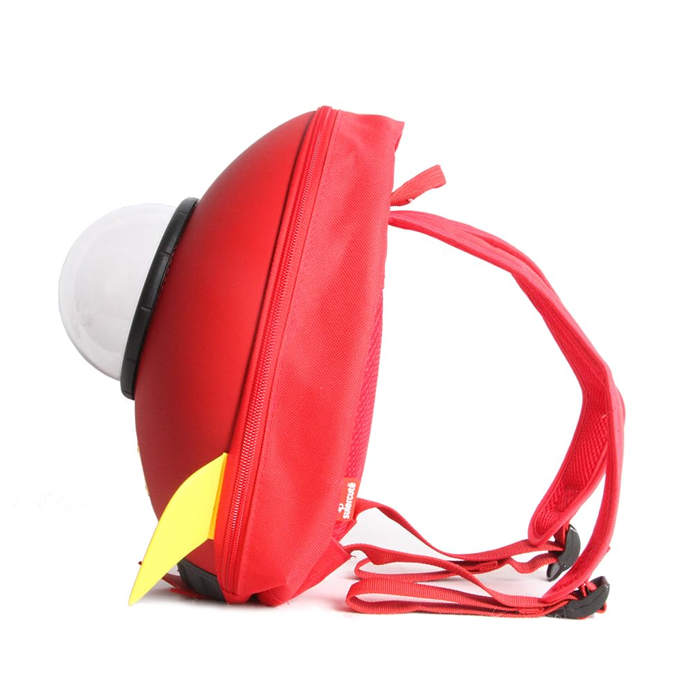 Stephanie Imports 3D Molded Kids Waterproof Backpack (Red Rocket)