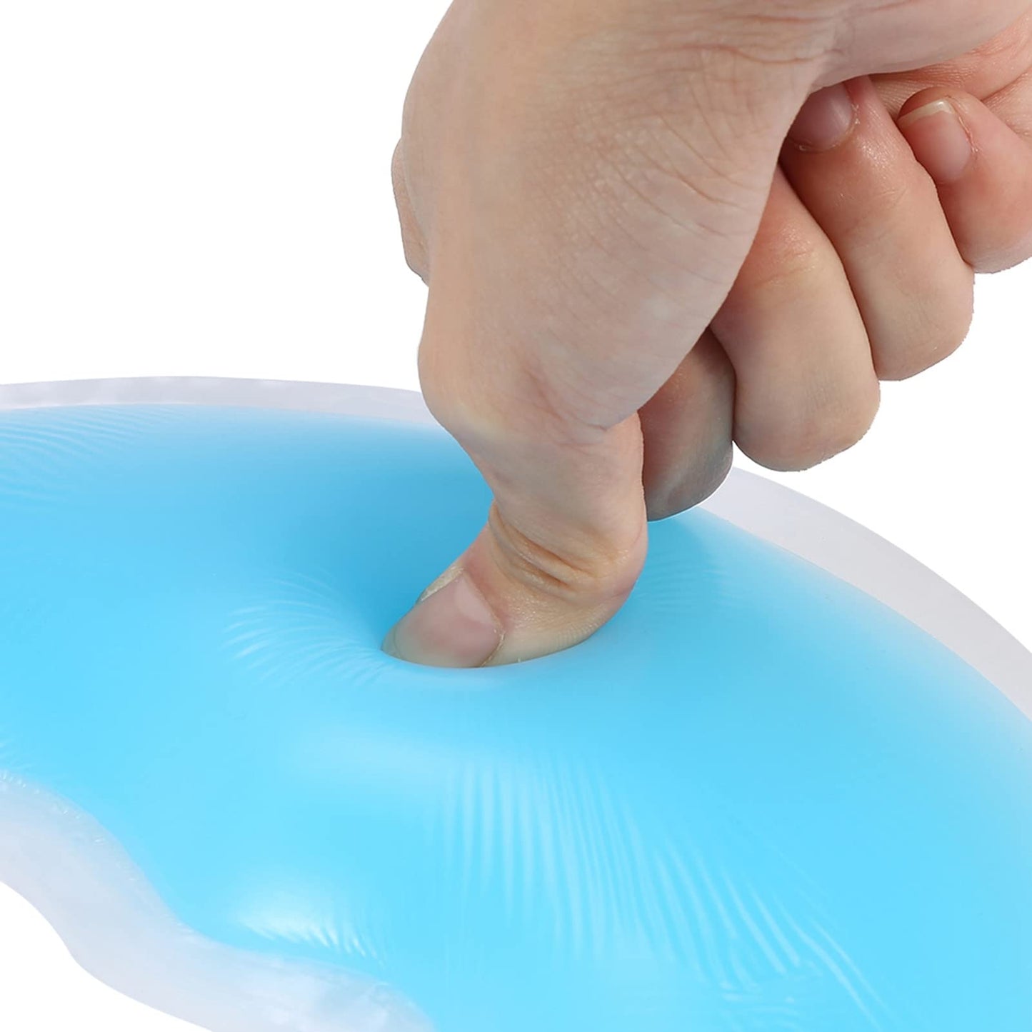Face Down Pillow, Soft Silicone Face Relax Pillow Face Relax Cushion Pad Soft Massage Face Head Support for Face SPA Beauty Salon [Blue] Beauty and Personal Care YUYTE