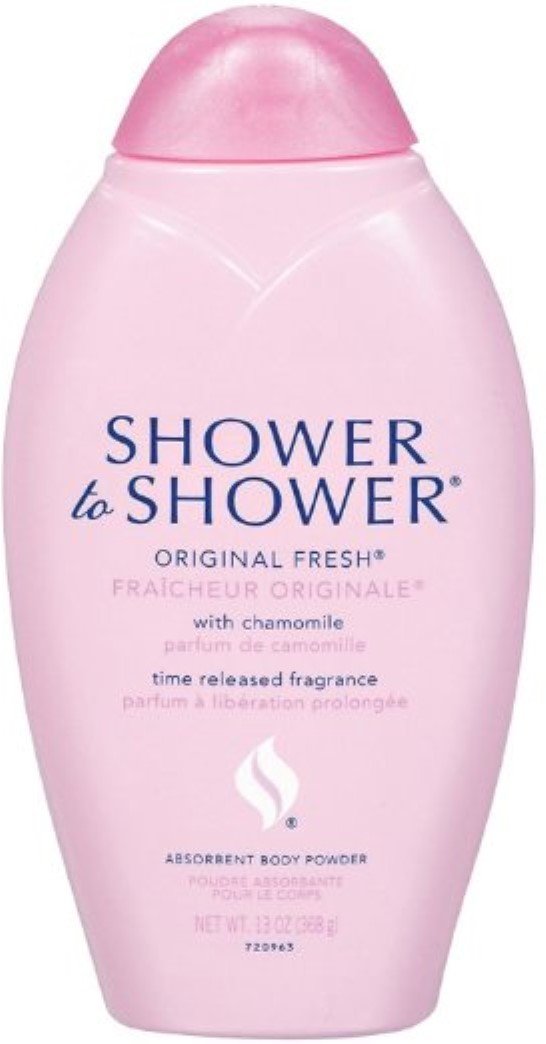 Shower to Shower Absorbent Body Powder, Original Fresh with Chamomile, 13-Ounce Bottles (Pack of 2)