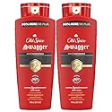 Old Spice Refreshing Body Wash for Men, 3X Defense, 24/7 Shower Fresh with Long Lasting Scent, Red Collection, Swagger with Cedarwood Scent, 24 oz