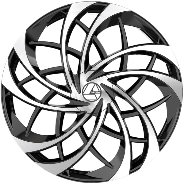 Azara AZA-540 22x8.5 5x112 5x114.3 +38 Cb 74.1 Gloss Black & Machined