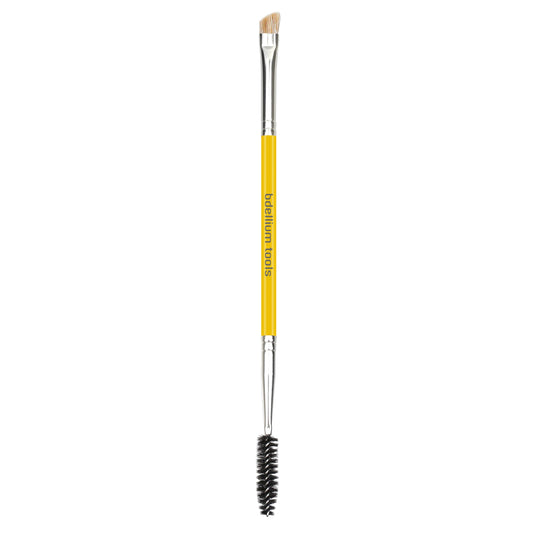 Bdellium Tools Professional Makeup Brush - Studio Series 735 Double-Ended Brow/Lash - With Mix of Soft Synthetic & Natural Fibers, For Eyes’ Daily