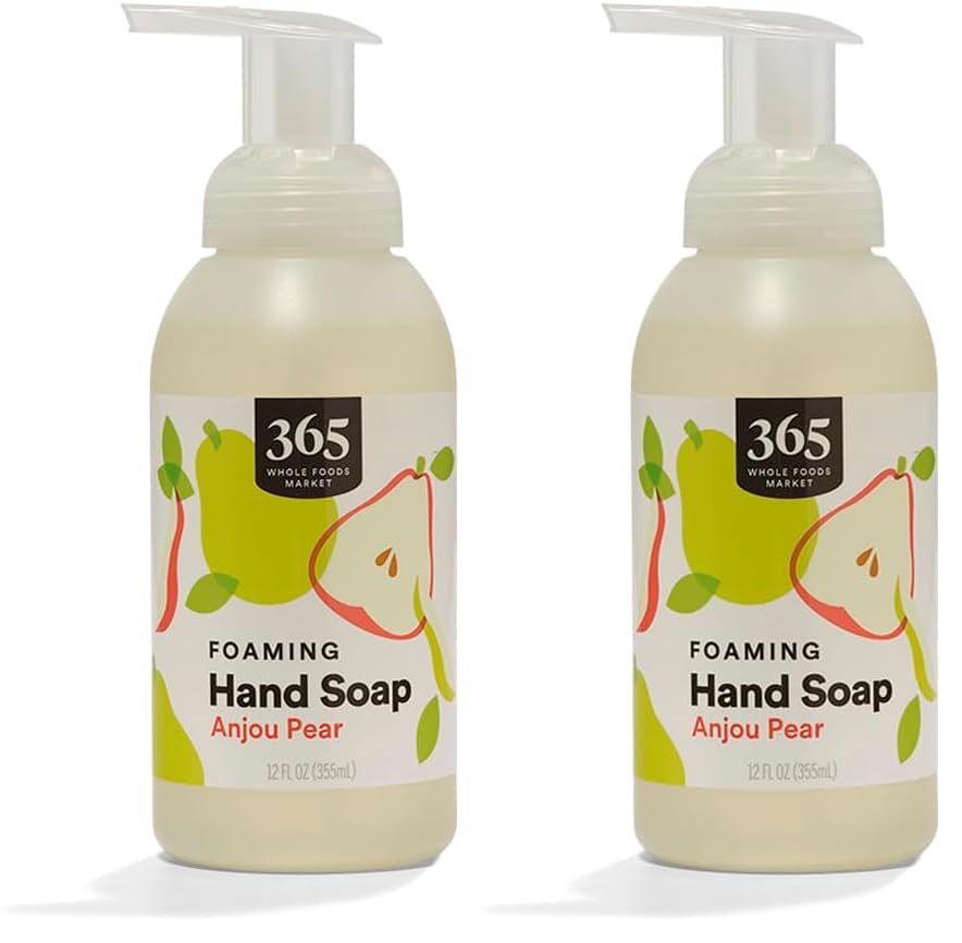 365 by Whole Foods Market, Hand Soap Foaming Anjou Pear, 12 Fl Oz (Pack of 2) Beauty and Personal Care 365 by Whole Foods Market Default Title