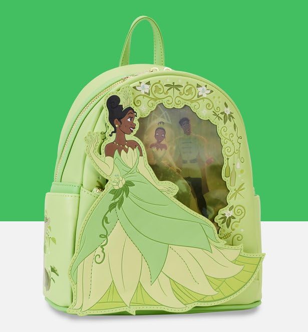 Loungefly Disney Princess and the Frog Tiana Lenticular Mini Backpack Standard