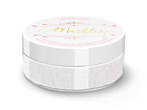 MARBLERS Twinkle Face & Body Glitter [Glass White] 0.18oz (5g) | Fine | Non-Toxic | Vegan | Cruelty-Free | Festival, Rave & Party Makeup | Eye, Hair