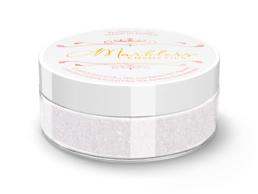 MARBLERS Twinkle Face & Body Glitter [Glass White] 0.18oz (5g) | Fine | Non-Toxic | Vegan | Cruelty-Free | Festival, Rave & Party Makeup | Eye, Hair